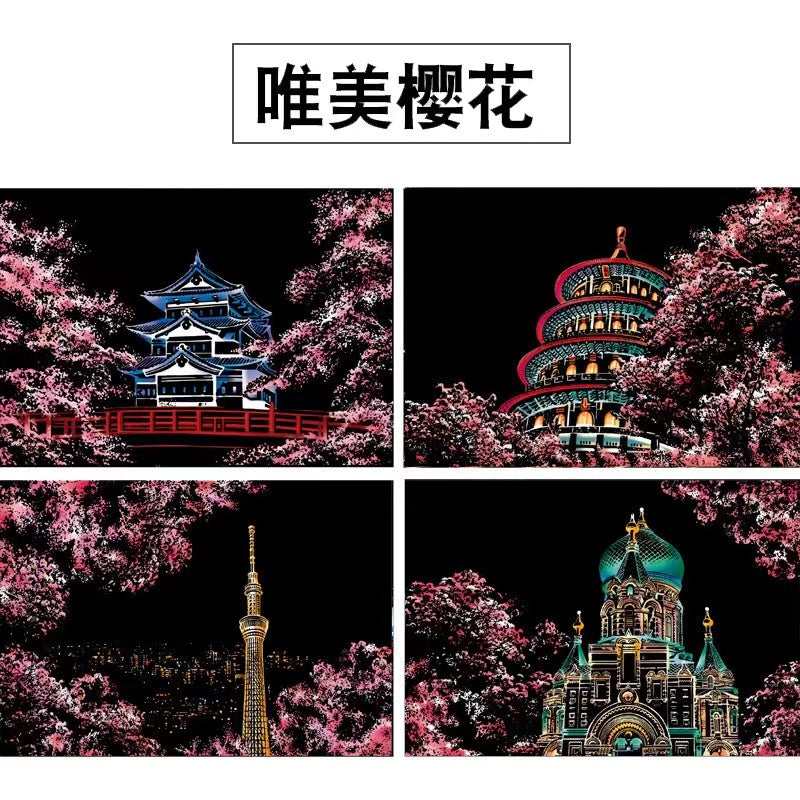 【𝗔𝗦𝗛】【4 in 1】A4 Scratch Card (Colorful)