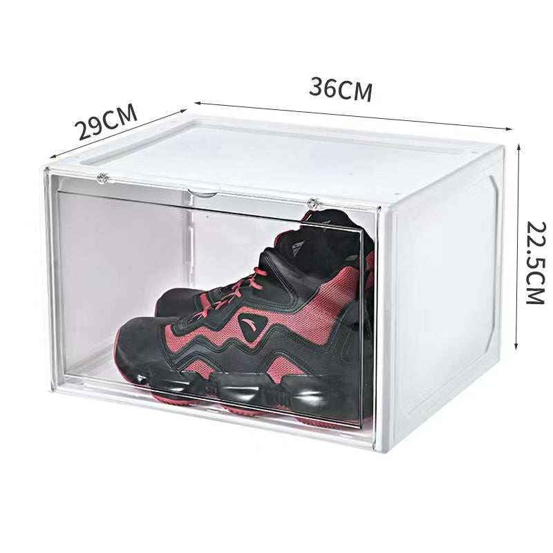 【𝗔𝗦𝗛】【Full Hard Cover】SIDE/FRONT DOOR STACKABLE HARD CASE AJ SHOE MAGNET MAGNETIC OPENER SPORT SHOES BOX SPORT SHOES