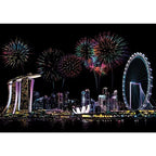 【𝗔𝗦𝗛】【BUY 2 FREE PEN】A3 Art Scratch Card (Colorful)