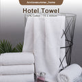 【𝗔𝗦𝗛】 Hotel Towel 100% Cotton 75CM X 145CM (Bath Towel White) Grade tuala mandi hotel 纯棉全白浴巾毛巾 (400g)