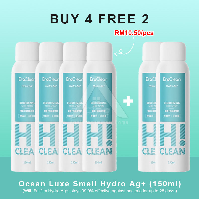 【𝗔𝗦𝗛】100% Authentic Era Clean Shoe Deodorant Spray (BUY 3 FREE 1) 150ml Antibacterial Spray Kasut 鞋子除臭噴霧