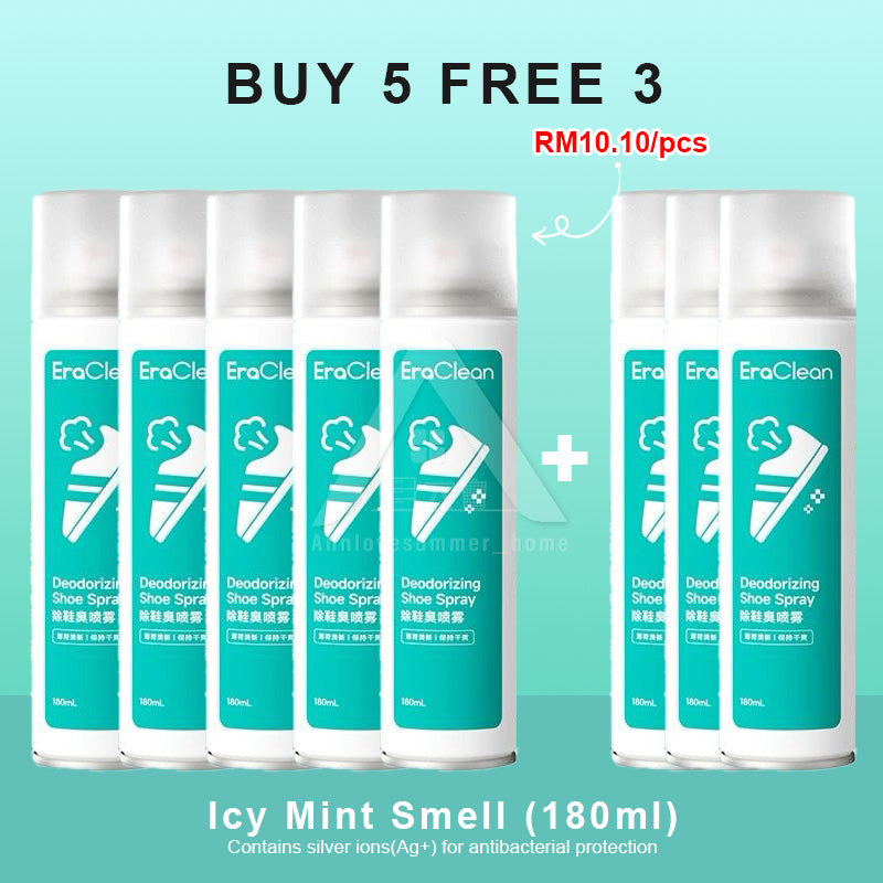 【𝗔𝗦𝗛】100% Authentic Era Clean Shoe Deodorant Spray (BUY 3 FREE 1) 150ml Antibacterial Spray Kasut 鞋子除臭噴霧