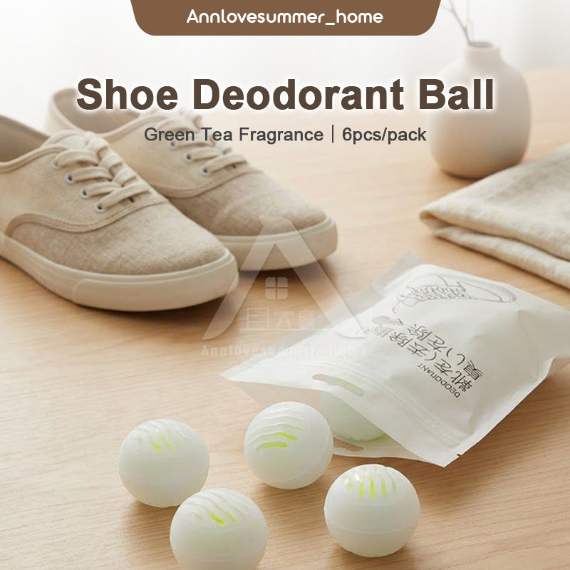 【𝗔𝗦𝗛】[2 PACKS BUNDLE] Shoe Deodorant Balls 6-Pack for Fresh Scent and Odor Control in Shoes and Cabinets