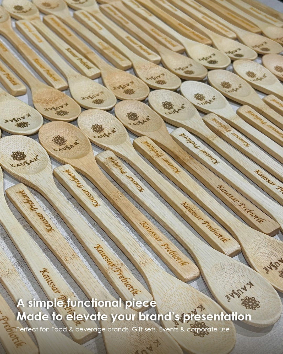 【𝗔𝗦𝗛】(Customised) Sudu Kayu- Unpainted Bamboo Wooden Spoon Dessert Honey Cooking Utensil Tools Teaspoon Kids Tableware