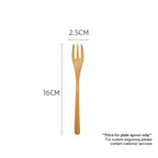 【𝗔𝗦𝗛】(Customised) Sudu Kayu- Unpainted Bamboo Wooden Spoon Dessert Honey Cooking Utensil Tools Teaspoon Kids Tableware