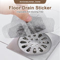 【𝗔𝗦𝗛】（10pcs 1 pack）Disposable Floor Drain Covers Bathroom Hair Filter Mesh with Grid Pattern - Insect and Clog Preventio