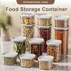 【𝗔𝗦𝗛】READY STOCK Premium Airtight Food Container Kedap Udara | Vacuum Seal Stackable Clear 密封食品罐