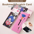 【𝗔𝗦𝗛】(20pcs 1 set)  Bookmark Scratch Card🔖 ✒️Adult Fun Art Gift Kid Game Stress Relieve Kad Gorek 书签刮画