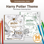 【𝗔𝗦𝗛】Harry Potter Colouring Book 96 pgs Adult Pressure relief Relax Kids Buku Warna Dewasa