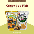 【𝗔𝗦𝗛】Whale Brand 60g Sedap Crispy Halal Kerepek Rumpai Laut Crispy Cod Fish With Seaweed Kerepek ikan cod bijan 鳕鱼紫菜芝麻脆片