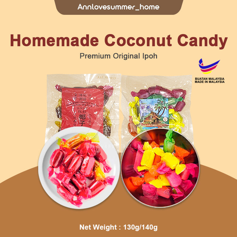 【𝗔𝗦𝗛】Premium Original Ipoh Traditional Homemade Coconut Candy Sweets Gula-Gula Kelapa 手工椰子糖/ 特级椰子糖