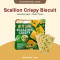 【𝗔𝗦𝗛】Boxiang Scallion Thin Crispy Biscuits 318g Boxed Casual Biscuits Onion Flavor 香葱薄脆饼干