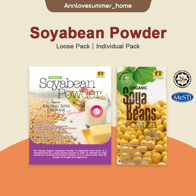 【𝗔𝗦𝗛】Hei Hwang Organic Soybean Powder (Sugarfree) 黑王有机黄大豆粉(无糖)