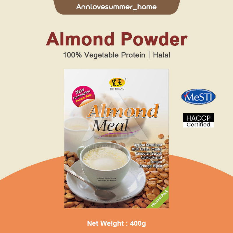 【𝗔𝗦𝗛】Hei Hwang Almond Meal Powder 黑王杏仁粉 400g