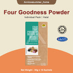 【𝗔𝗦𝗛】Hei Hwang Four Goodness Powder Mixed Cereal Multi Grains Drink 黑王四神谷粉  (15 sachets x 30g)
