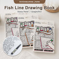 【𝗔𝗦𝗛】[Bundle of 2]  Fish Line Drawing Book Simple Stroke Pen Work Boredom Decompression 摸鱼线条画