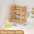 【𝗔𝗦𝗛】Table Storage Rack Desktop Organizer Tabletop Kitchen Racks Integrated Ladder Racks Rattan 置物架