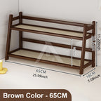 【𝗔𝗦𝗛】Table Storage Rack Desktop Organizer Tabletop Kitchen Racks Integrated Ladder Racks Rattan 置物架