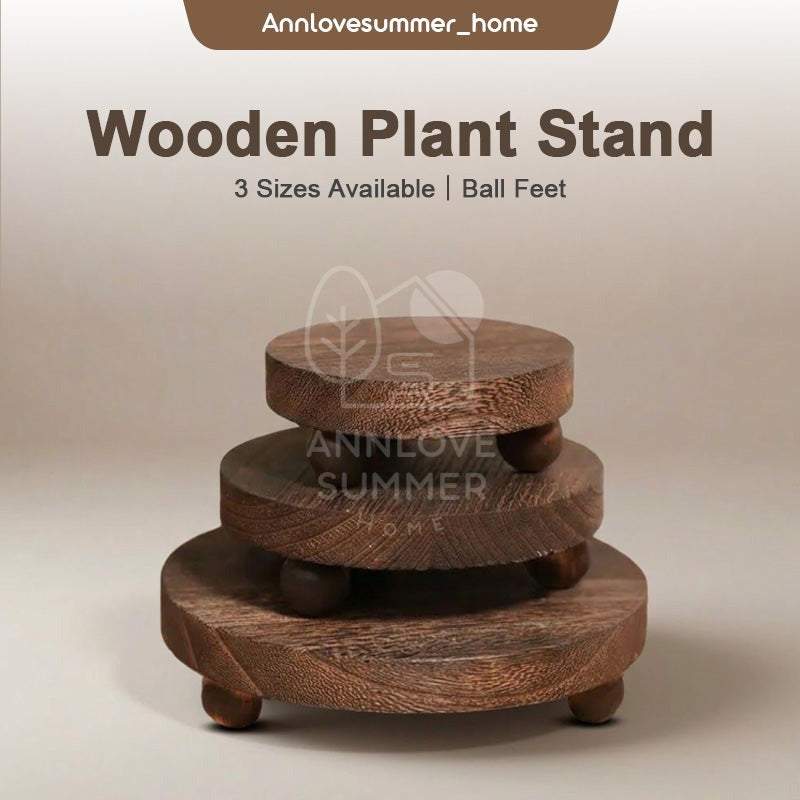 Wooden Stand Home Deco (Ball Feet) 🪵