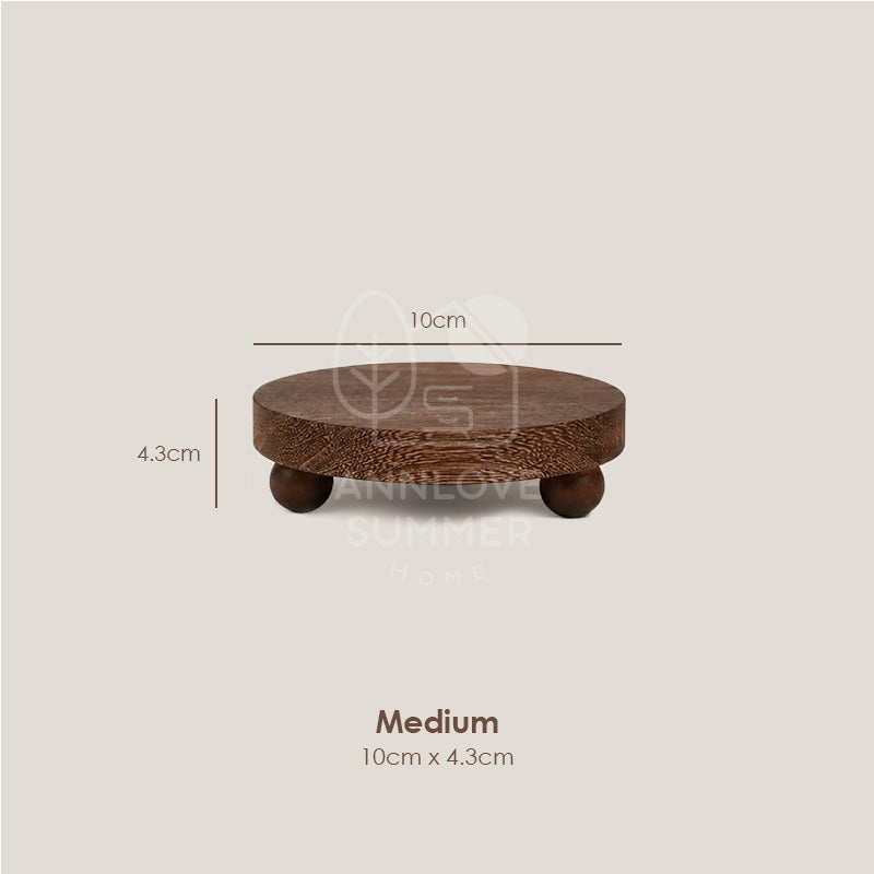 Wooden Stand Home Deco (Ball Feet) 🪵