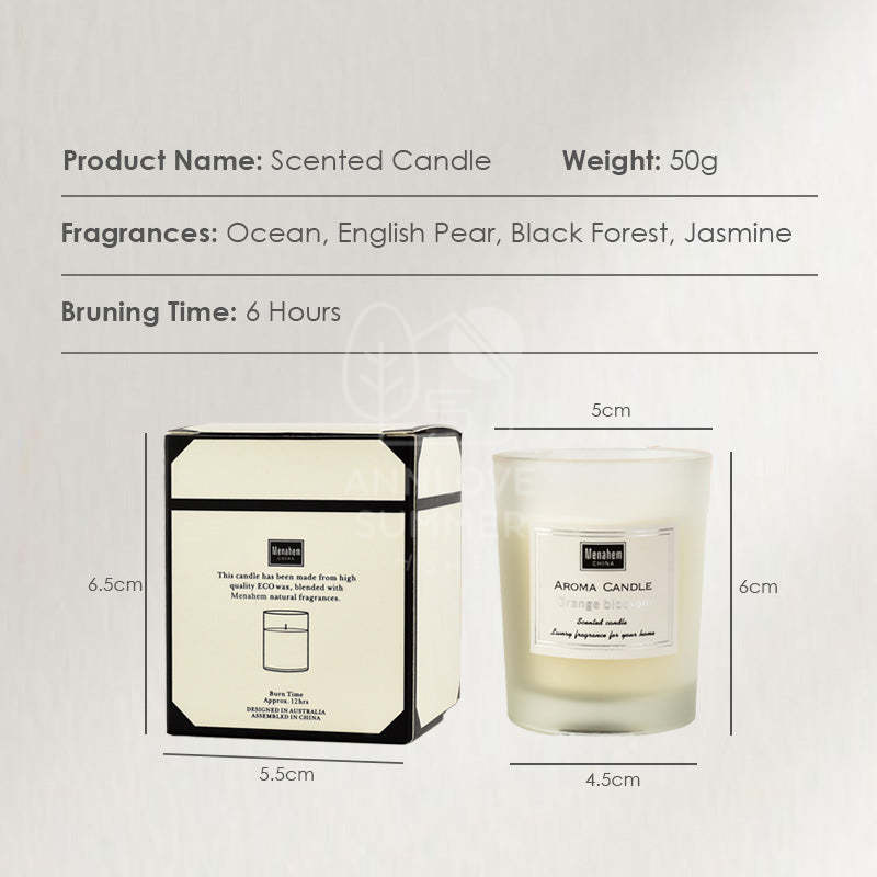 【𝗔𝗦𝗛】Minimalist Scented Candle (50g )