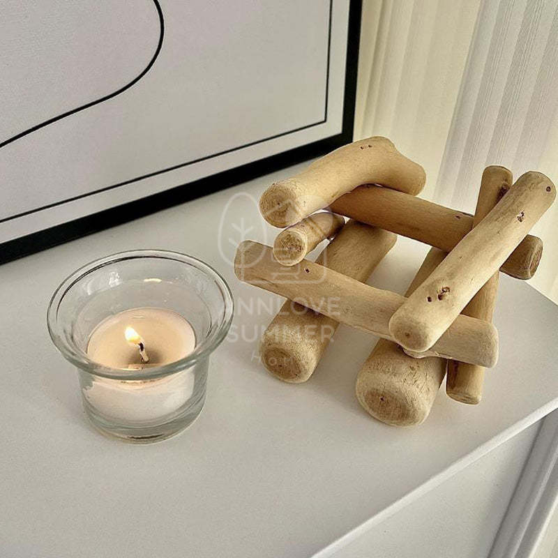 Wooden Candle Holder