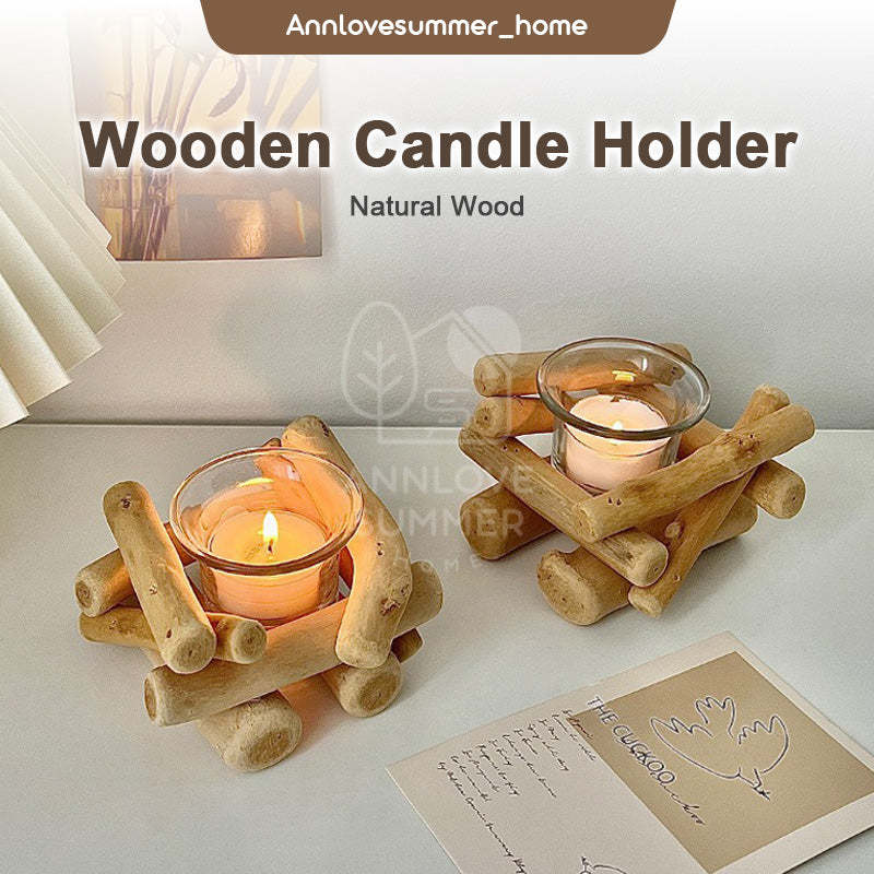 Wooden Candle Holder
