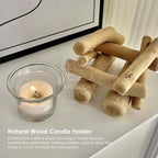 Wooden Candle Holder