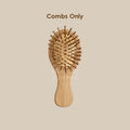 【𝗔𝗦𝗛】Personalized Mini Wooden Combs Portable Air Cushion Anti-static Custom Logo Engraving Available