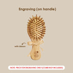 【𝗔𝗦𝗛】Personalized Mini Wooden Combs Portable Air Cushion Anti-static Custom Logo Engraving Available