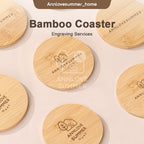 Personalized Bamboo Coaster
