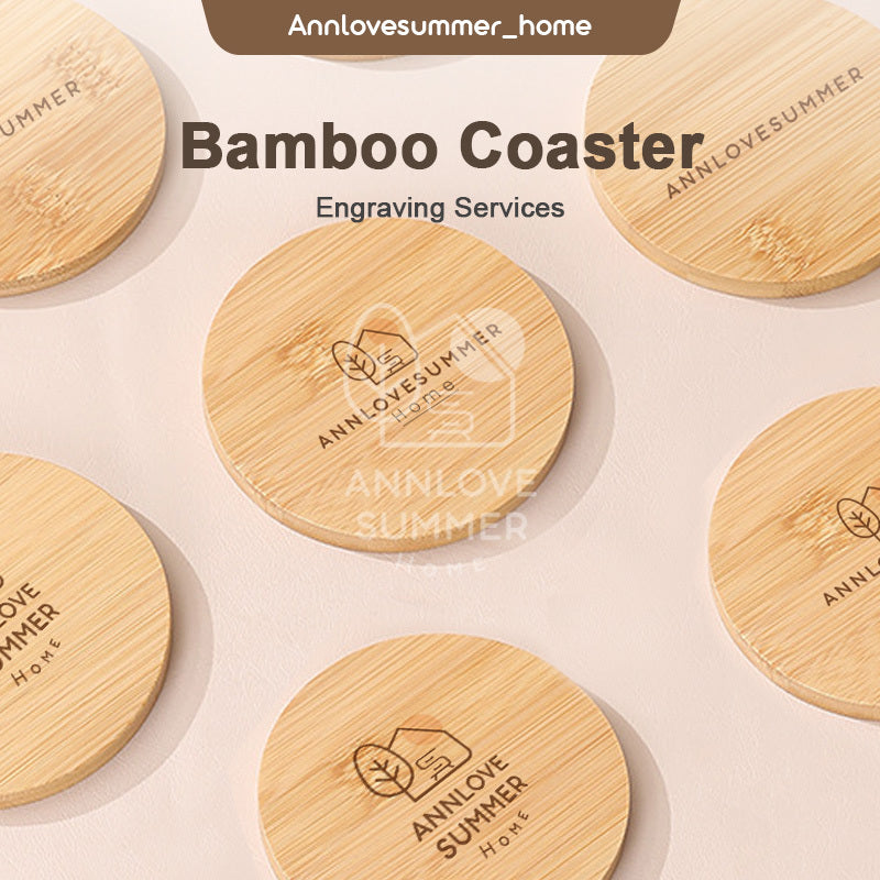 Personalized Bamboo Coaster
