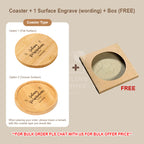 Personalized Bamboo Coaster