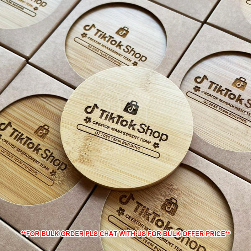 Personalized Bamboo Coaster