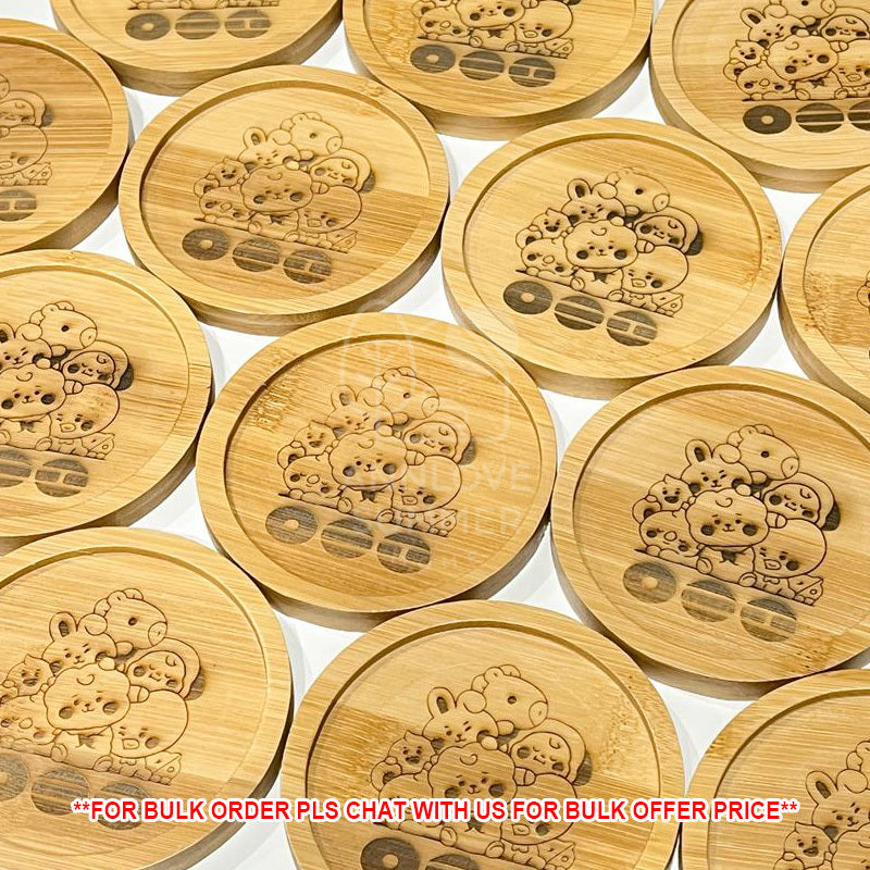 Personalized Bamboo Coaster