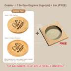 Personalized Bamboo Coaster