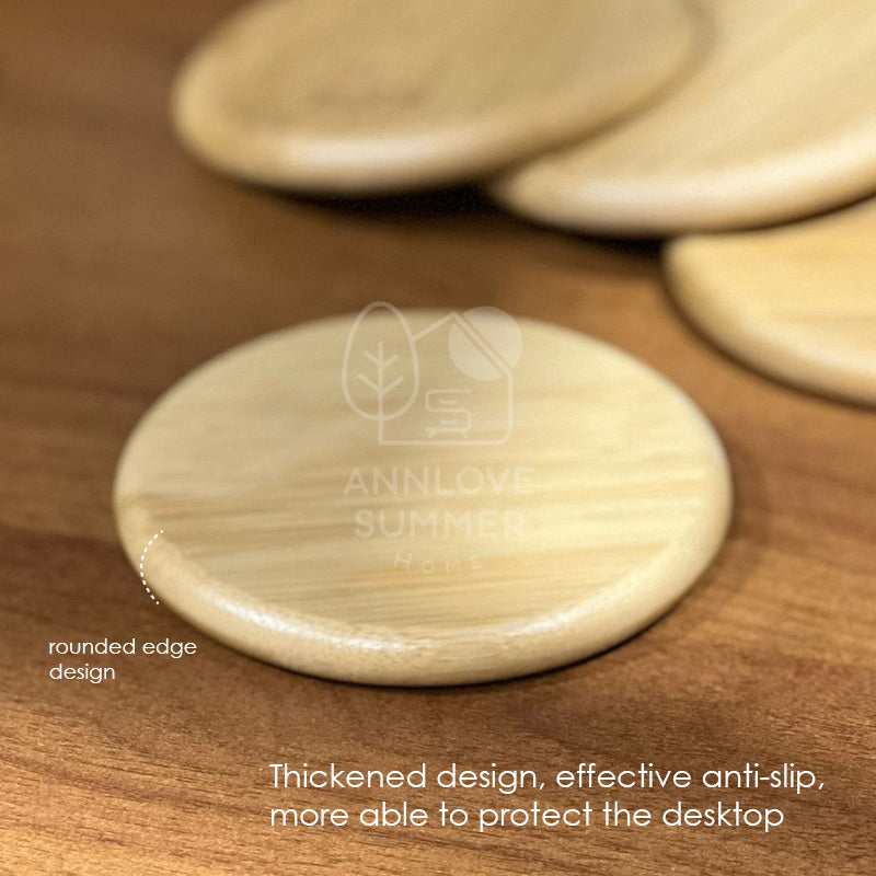 【𝗔𝗦𝗛】Personalized Bamboo Coaster Set