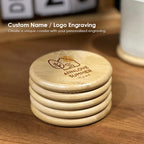 【𝗔𝗦𝗛】Personalized Bamboo Coaster Set