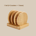 【𝗔𝗦𝗛】Personalized Bamboo Coaster Set