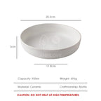 【𝗔𝗦𝗛】8 inch Ceramic Deep Plate (Thick)
