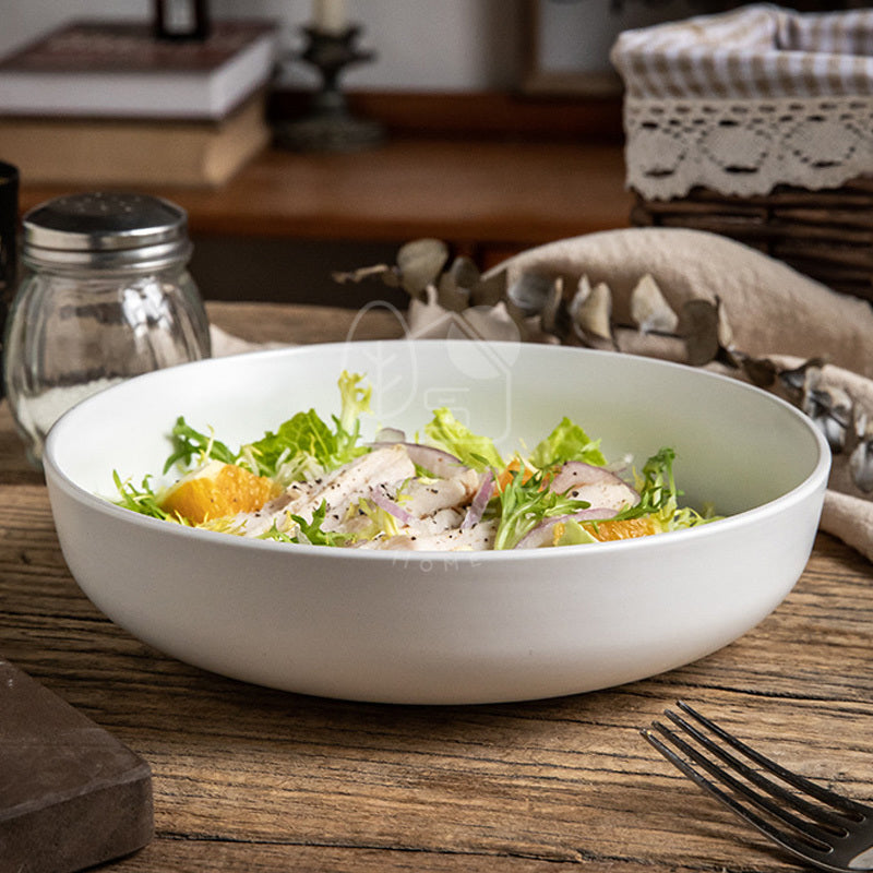 【𝗔𝗦𝗛】8 inch Ceramic Deep Plate (Thick)