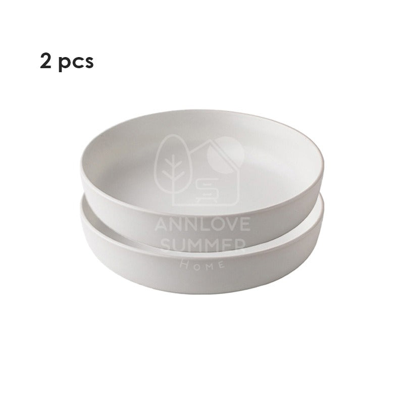 【𝗔𝗦𝗛】8 inch Ceramic Deep Plate (Thick)