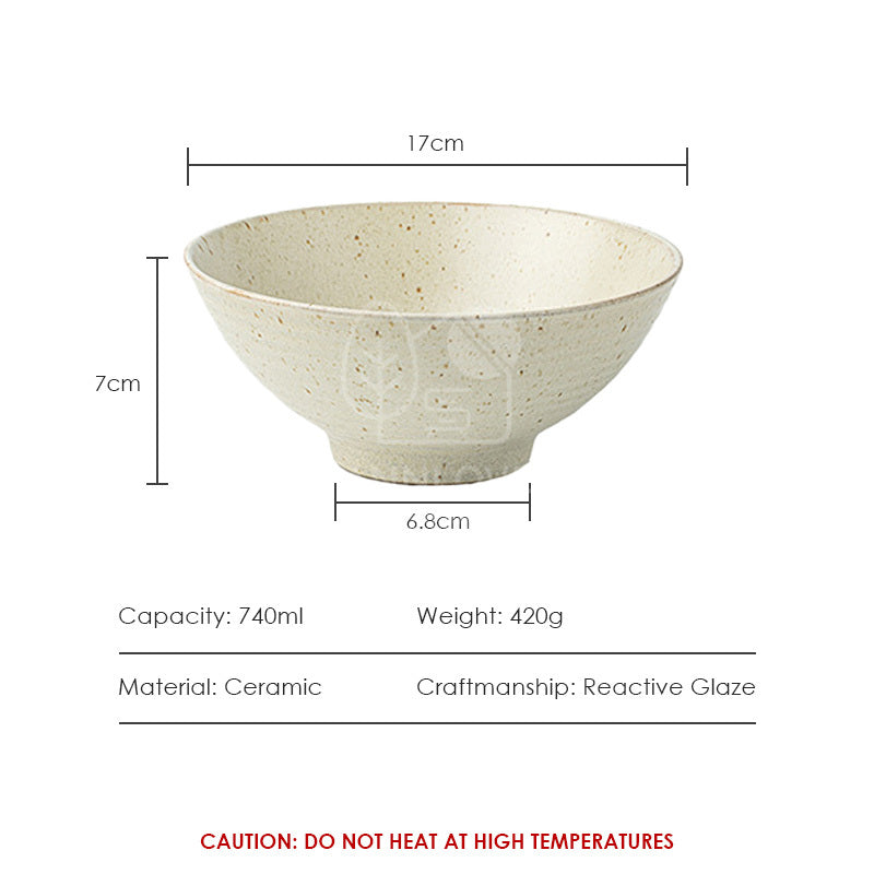 【𝗔𝗦𝗛】Vintage Ribbed Ceramic Bowl