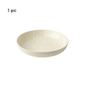 【𝗔𝗦𝗛】 8.5 inch Soft Sand Matte Ceramic Deep Plate (Thick)