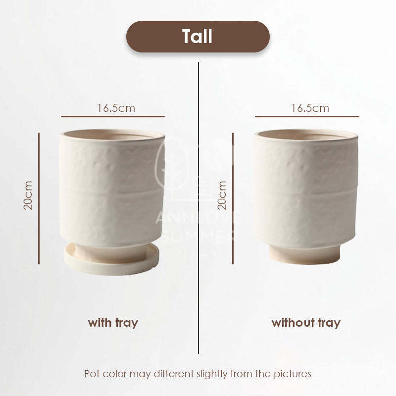 【𝗔𝗦𝗛】Nordic Ceramic Plant Pot (Cylinder)