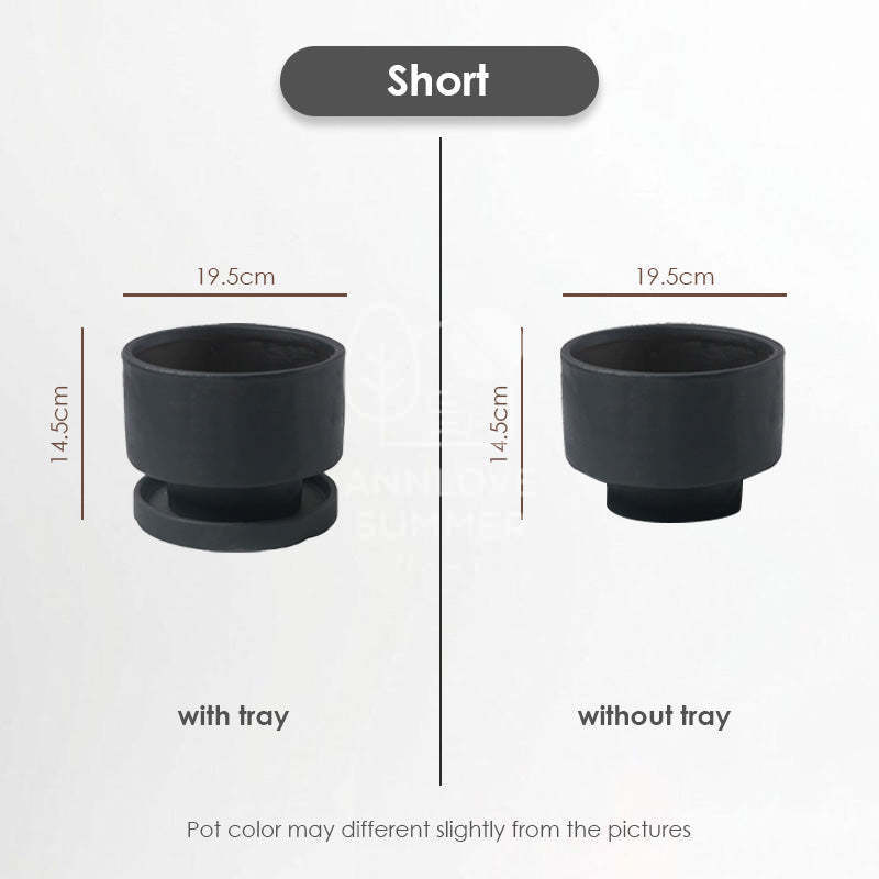 【𝗔𝗦𝗛】Nordic Ceramic Plant Pot (Cylinder)