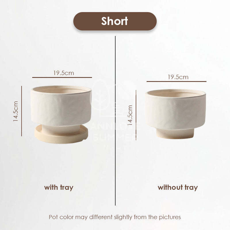 【𝗔𝗦𝗛】Nordic Ceramic Plant Pot (Cylinder)
