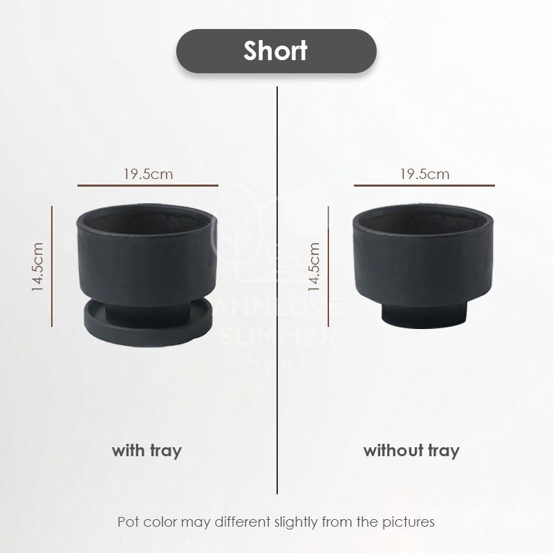 【𝗔𝗦𝗛】Nordic Ceramic Plant Pot (Cylinder)
