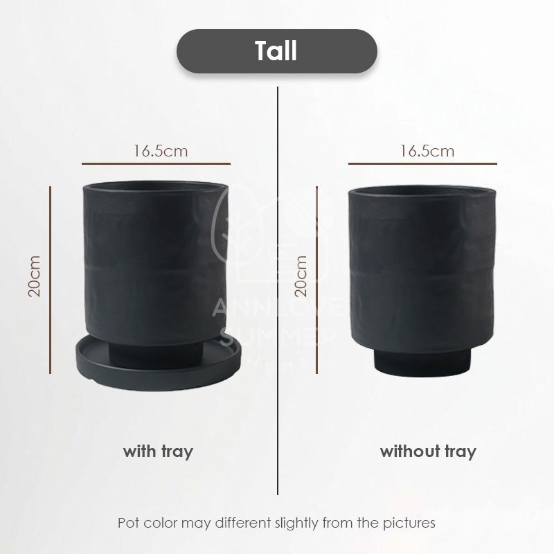 【𝗔𝗦𝗛】Nordic Ceramic Plant Pot (Cylinder)