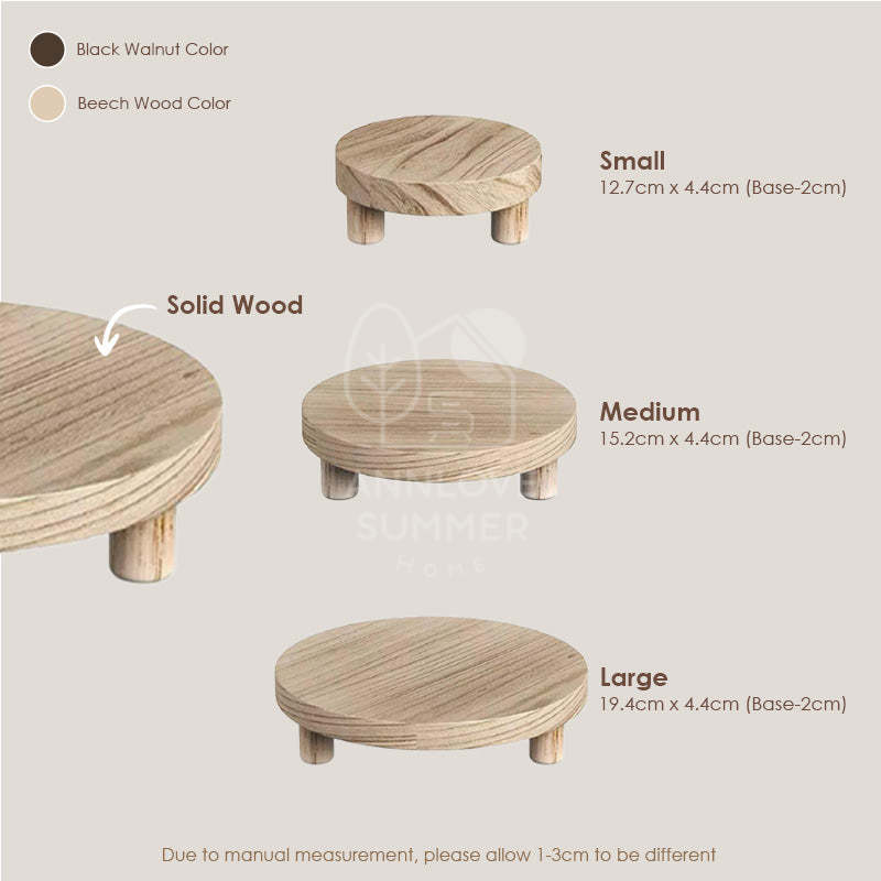 Wooden Stand Home Deco (Short Feet) 🪵